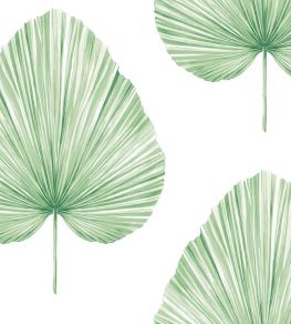 Grande Leaf Paperweave Wallpaper by Today Interiors Sea Green