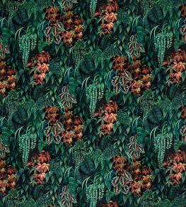 Green Wall Velvet Fabric by Osborne & Little 1