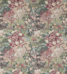 Greenway Fabric by Jane Churchill Red/Green