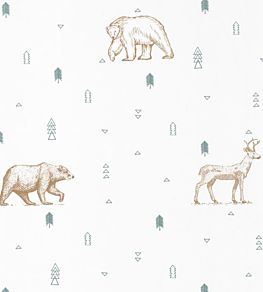 Grizzly Bears Wallpaper by Caselio Beige