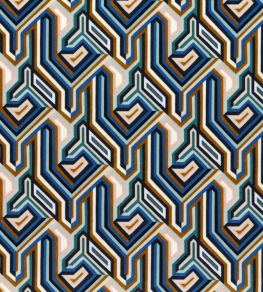Gugg Velvet Fabric by Camengo Indigo