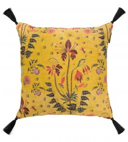 Gypsy Ochre Cushion 50 x 50cm by MINDTHEGAP Anthracite