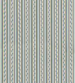 Halki Stripe Fabric by GP & J Baker Teal/Ochre
