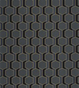 Hamilton Wallpaper by Casadeco Noir Reglisse