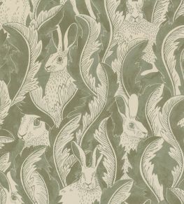 Hares In Hiding Wallpaper by Langelid Von Bromssen Aloe