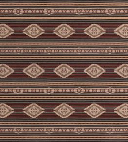 Harlech Fabric by Mulberry Home Charcoal/Red