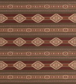Harlech Fabric by Mulberry Home Red/Sage