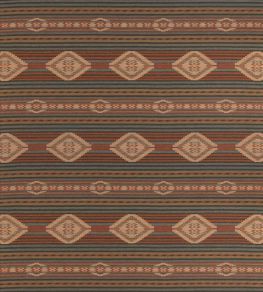 Harlech Fabric by Mulberry Home Russet/Teal
