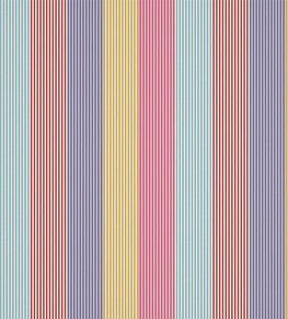 Funfair Stripe Fabric by Harlequin Grape/Cherry/Pineapple/Blossom