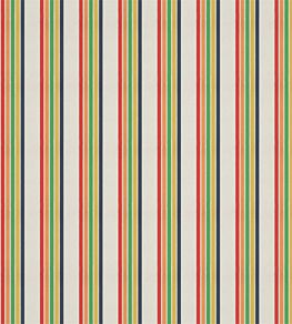 Helter Skelter Stripe Fabric by Harlequin Navy/Poppy/Apricot/Gekko