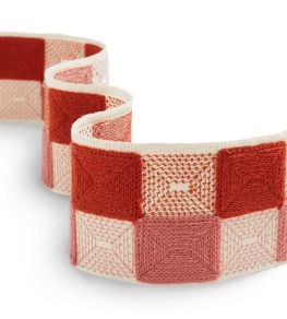 Hatchett Braid Trimming by James Hare Pink/Orange