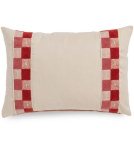 Hatchett Linen Cushion 35 x 50cm by James Hare Pink/Orange