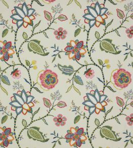 Havana Fabric by Jane Churchill Red/Blue