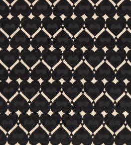 Hearts Fabric by Kirkby Design Monochrome