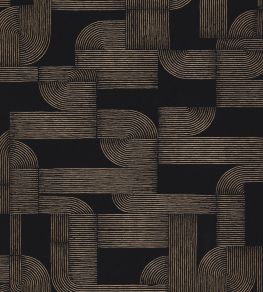 Hector Wallpaper by Casamance Noir / Dore