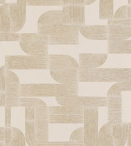 Hector Wallpaper by Casamance Sable / Dore