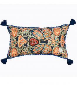 Heirloom Cushion 50 x 30cm by MINDTHEGAP Blue