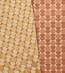 Helios Fabric by Casal Orange Brulee