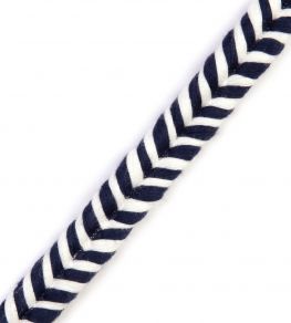 Helter Skelter Piping Trimming by Christopher Farr Cloth Dark Indigo
