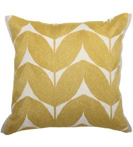 Herbes Folles Cushion 45 x 45cm by Casamance Moutarde