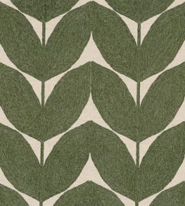 Herbes Folles Fabric by Casamance Olive