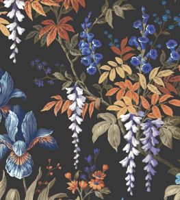 Hestia Fabric by Woodchip & Magnolia Coal Black