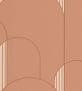 High Walls Wallpaper by Caselio Terracotta Copper