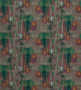 Hillcrest Fabric by Studio G Forest/Raspberry