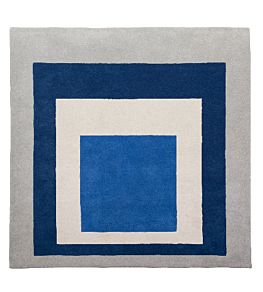 Homage To The Square Rug by Christopher Farr Blue/White