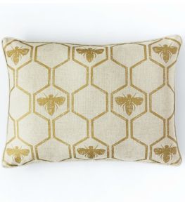 Honey Bees Cushion 40 x 60cm by Barneby Gates Gold