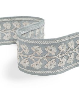 Honeysuckle Braid Trimming by James Hare Gentian Blue