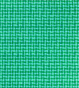 Houndstooth Fabric by Johnstons of Elgin Emerald
