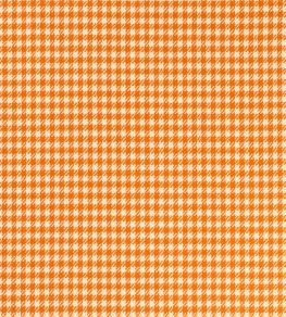 Houndstooth Fabric by Johnstons of Elgin Orange