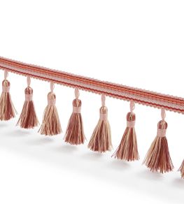 Howdah Fringe Trimming by James Hare Pink