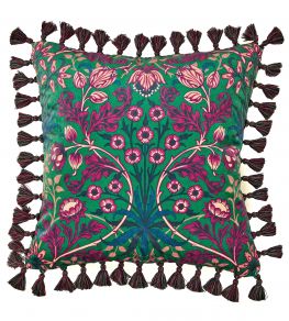 Hyacinth Cushion 50 x 50cm by Archive Emerald/Fuchsia