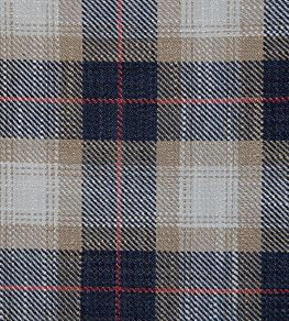 Kintyre Check Fabric by Ian Mankin Dark Navy