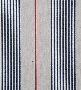 Vintage Stripe 2 Fabric by Ian Mankin Dark Navy