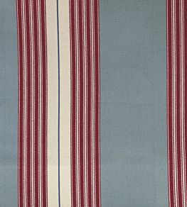 Panama Fabric by Ian Mankin Peony/Seagreen