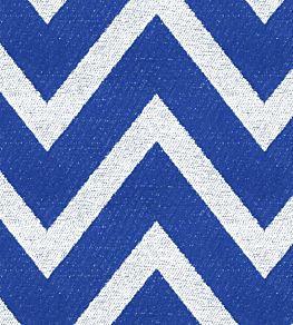 Chevron Fabric by Ian Mankin Cobalt