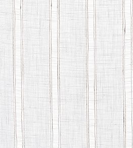 Helford Stripe Fabric by Ian Mankin Natural