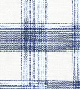 Hemsby Check Fabric by Ian Mankin Cobalt