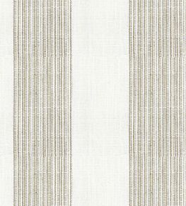Lulworth Stripe Fabric by Ian Mankin Oatmeal