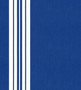 Lytham Stripe Fabric by Ian Mankin Cobalt