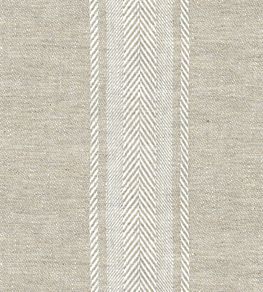 Salcombe Stripe Fabric by Ian Mankin Oatmeal