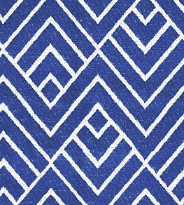 Wave Fabric by Ian Mankin Cobalt