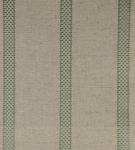 Hopsack Stripe Fabric by Ian Mankin Sage