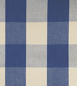 Avon Check Fabric by Ian Mankin Indigo