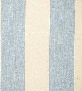 Devon Stripe Fabric by Ian Mankin Bluebell