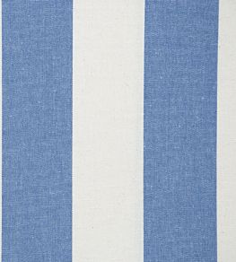 Devon Stripe Fabric by Ian Mankin Indigo