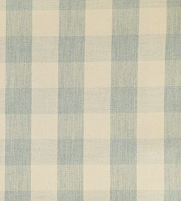 Suffolk Check Large Fabric by Ian Mankin Mint